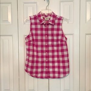 St. John’s bay pink plaid blouse